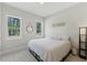 Cozy bedroom with two bright windows and neutral decor for a serene and inviting atmosphere at 1724 Deacon Falls Way, Wendell, NC 27591