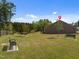 Expansive backyard with benches, mature trees, and serene view of the surrounding greenery at 2040 Alderman Way, Creedmoor, NC 27522