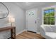 Entryway features include a window and hardwood floors at 2712 Cameron Dr, Sanford, NC 27332