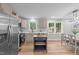 Modern kitchen featuring stainless steel appliances and an island at 2712 Cameron Dr, Sanford, NC 27332