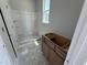 New bathroom with a shower and vanity installation, ready for customization and design at 311 Chesapeake Commons St # 101, Garner, NC 27529