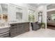Spa-like bathroom with vanity, freestanding tub, and natural light at 3542 Bason Rd, Mebane, NC 27302