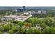 Stunning aerial view showcasing the neighborhood of the home, highlighting its prime location near the business district at 4237 Rowan St, Raleigh, NC 27609