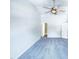 Bright bedroom featuring plush carpet, ceiling fan, and neutral walls, ready for personal touches at 5828 Brambleton Ave, Raleigh, NC 27610