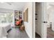 Light and airy bedroom with stylish decor, storage closet, neutral colors, and wood floors at 6 Landover Ct, Durham, NC 27713