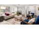 Stylish living room with an open layout and modern accents at 6 Landover Ct, Durham, NC 27713