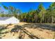 Large backyard featuring mature trees and plenty of space for outdoor recreation and entertaining at 61 Okra Ct, Selma, NC 27576
