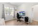 Bedroom with desk perfect for a home office setup, with natural light at 61 Okra Ct, Selma, NC 27576