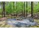 Secluded fire pit area featuring Adirondack chairs, perfect for outdoor gatherings and relaxation at 831 Healey Ln, Durham, NC 27705