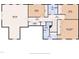Upper level floor plan featuring 3 bedrooms, bonus room, laundry, and 3 bathrooms at 108 Maplewood Dr, Knightdale, NC 27545