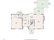 Main level floor plan with kitchen, dining room, and living room at 108 Maplewood Dr, Knightdale, NC 27545