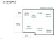 Layout of home featuring three bedrooms and one bath with kitchen, dining, and Gathering area at 1204 Hydrangea Ct, Hillsborough, NC 27278