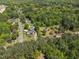 Desirable neighborhood surrounded by lush greenery and well-kept lawns from an aerial perspective at 1213 Walnut St, Cary, NC 27511