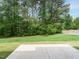 Well-maintained backyard featuring lush greenery and wooded perimeter at 125 Claymore Dr, Clayton, NC 27527