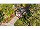Overhead view of the home showcasing its landscaping and neighborhood setting at 128 Waterleaf Pl, Clayton, NC 27527