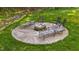 Outdoor fire pit area with seating, perfect for entertaining or relaxing outside at 128 Waterleaf Pl, Clayton, NC 27527