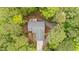 Stunning aerial view of the property, surrounded by lush trees and greenery at 1368 Ohio Ln, Sanford, NC 27332