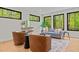 Modern living room with stylish furnishings, large windows, and natural light at 1368 Ohio Ln, Sanford, NC 27332