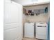 Well-equipped laundry area with modern washer and dryer units, providing convenience and functionality at 140 Torrey Heights Ln, Durham, NC 27703