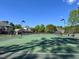 Well-maintained tennis courts offer a great recreational amenity in the community at 1521 Providence Glen Dr # 1521, Chapel Hill, NC 27514
