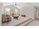 Spacious bonus room with vaulted ceiling, and comfortable seating at 1602 Eagle Lodge Ln, Durham, NC 27703