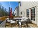 Outdoor deck featuring comfortable outdoor furniture for relaxation at 1911 Firenza Dr, Apex, NC 27502