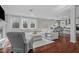 Spacious living area seamlessly integrates with the kitchen, creating an ideal space for Gathering gatherings at 1911 Firenza Dr, Apex, NC 27502