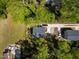 An aerial view of the property, highlighting the lush greenery and ample parking spaces at 2801 Dearborn Dr # A, Durham, NC 27704