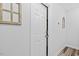 White door with silver hardware and visible numbering leads into the residence at 2801 Dearborn Dr # A, Durham, NC 27704