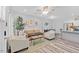 Cozy living room with stylish furniture, hardwood floors, and natural light at 2801 Dearborn Dr # A, Durham, NC 27704