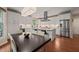 Modern kitchen featuring white cabinetry, stainless steel appliances, and a central island with seating at 314 Hogan Woods Cir, Chapel Hill, NC 27516