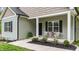 Inviting front porch with seating and stylish details for a welcoming entrance at 318 Natchez Trace, Fuquay Varina, NC 27526