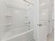 Cozy bathroom featuring a standard bathtub and shower combo at 512 Gainer Dr # 4, Raleigh, NC 27610