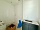 Bathroom showing a vanity with a stone countertop and tiled shower at 5504 Kingwood Dr, Raleigh, NC 27609