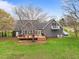 Spacious backyard with a deck at 555 Canterwood Dr, Mebane, NC 27302