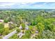 Scenic aerial view of homes surrounded by lush greenery and trees in a neighborhood setting at 612 E Academy St, Fuquay Varina, NC 27526