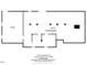 This is the floorplan of the basement showing overall layout and dimensions at 612 E Academy St, Fuquay Varina, NC 27526