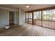 Back porch provides a cozy outdoor space at 706 Mossburn Ct, Fuquay Varina, NC 27526
