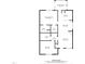 Detailed floor plan showing layout of the house with dimensions of each room at 72 E Moss Creek Dr, Clayton, NC 27520
