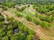 Aerial shot showcasing a golf course community with lush fairways and mature trees at 7709 Oakmont Pl, Raleigh, NC 27615