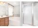 Relaxing bathroom features a soaking tub, separate shower, and ample counter space at 8021 Crookneck Dr, Angier, NC 27501