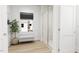 Bright bathroom with large shower, bench, and stylish accents offers a spa-like feel at 813 Fireship Rd, Fuquay Varina, NC 27526