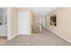 Hallway with carpet and stairs to another level at 88 Eltham, Rocky Mount, NC 27804