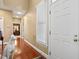 Bright foyer with hardwood floors and traditional details at 919 Woodham, Pittsboro, NC 27312