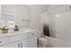 Beautiful bathroom with a shower and vanity at 956 The Parks Dr, Pittsboro, NC 27312