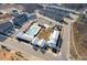 Aerial of a new construction neighborhood with a pool and clubhouse at 1020 Kentlands Dr, Durham, NC 27713