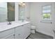 The bathroom features a double sink vanity at 1020 Kentlands Dr, Durham, NC 27713