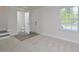 Inviting foyer with a staircase, closet and convenient half bathroom at 1020 Kentlands Dr, Durham, NC 27713