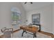 Bright home office with vaulted ceilings and a large window that provides natural light at 103 Temple Gate Dr, Cary, NC 27518