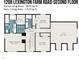 Second floor plan featuring bedrooms, bathrooms, laundry and walk in closet at 1208 Lexington Farm Rd, Apex, NC 27502